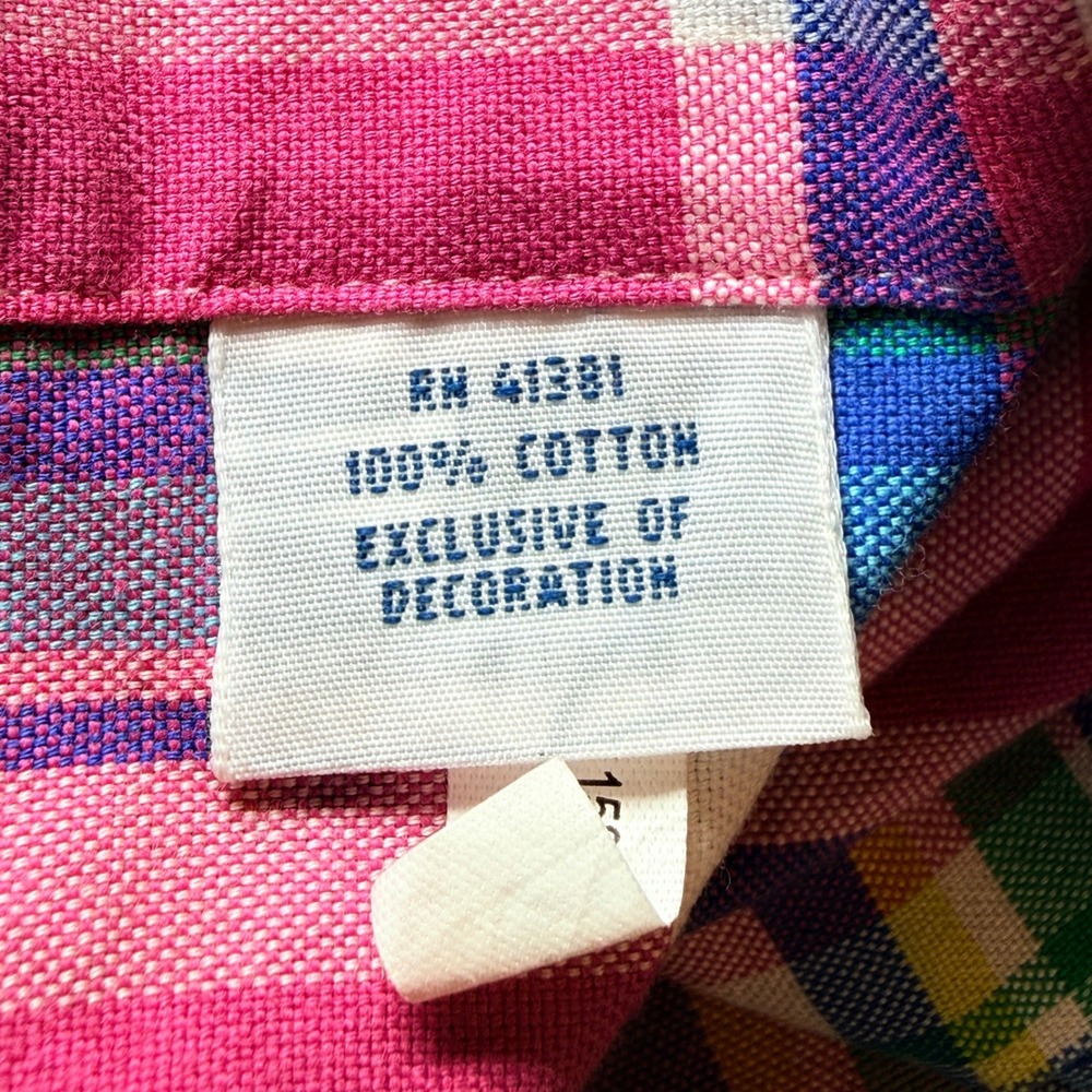 Ralph Lauren Mens 3XB Big Pink Plaid Cotton Button Down Shirt Long Sleeve Pony - Picture 5 of 9